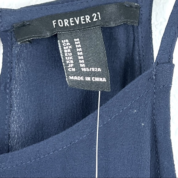 Forever 21 Navy Blue Halter Dress Size Medium New with Tags. - Picture 3 of 5